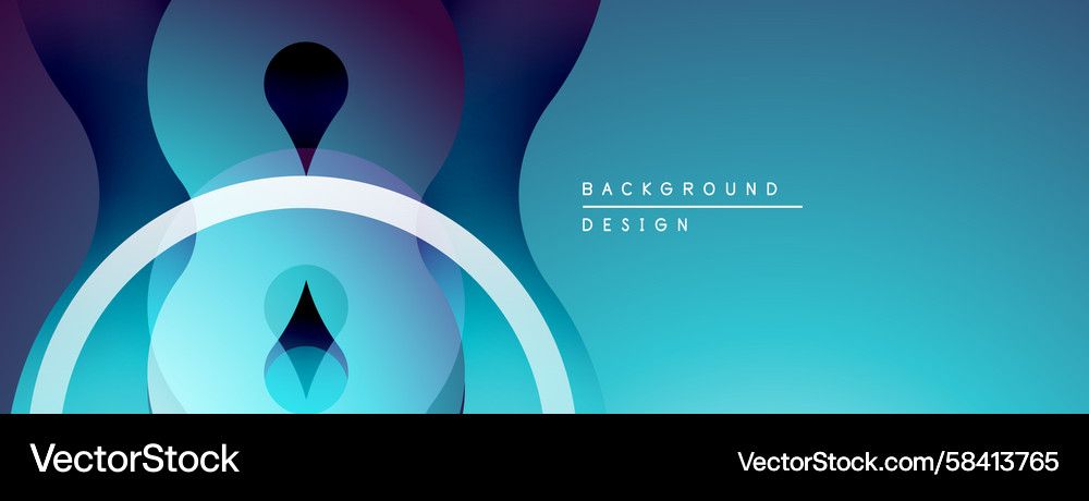 Abstract gradient shapes create modern background Abstract gradient shapes create modern background Vector Image