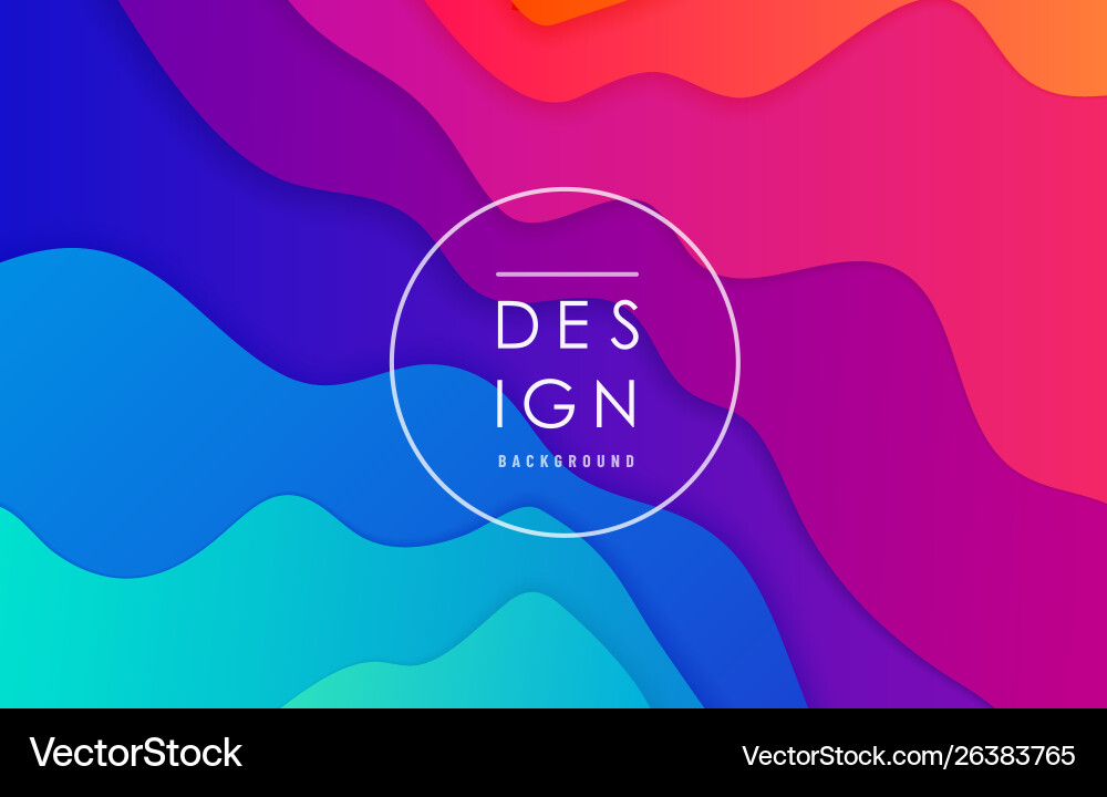 Abstract Gradient Wave Background vector image