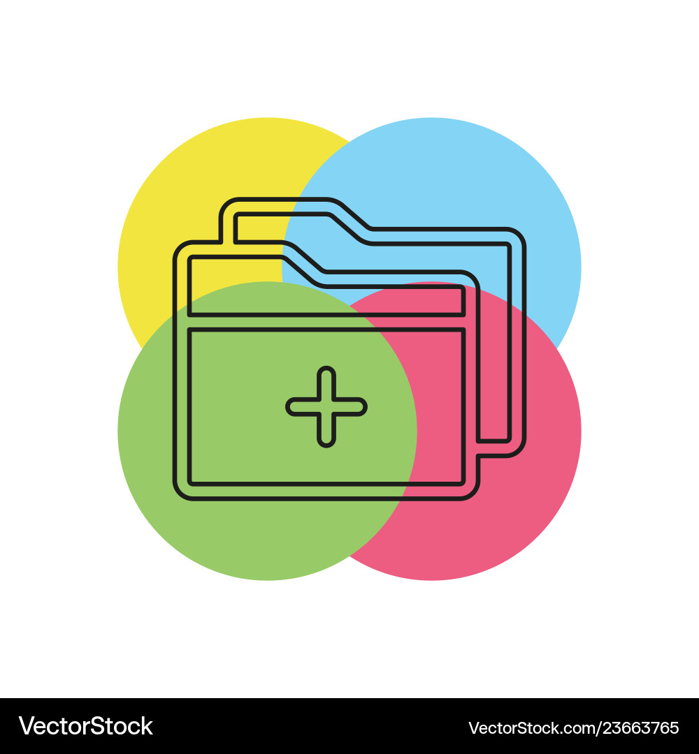 Add folder icon Add folder icon vector image