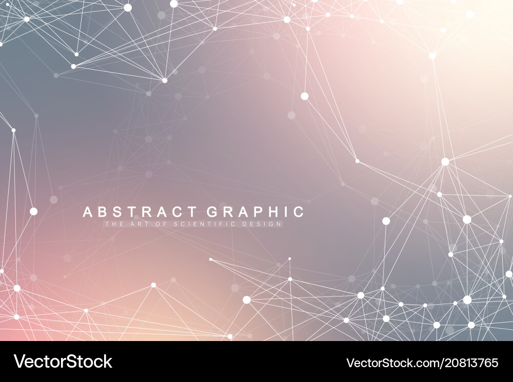 Big data visualization graphic abstract Vector Image
