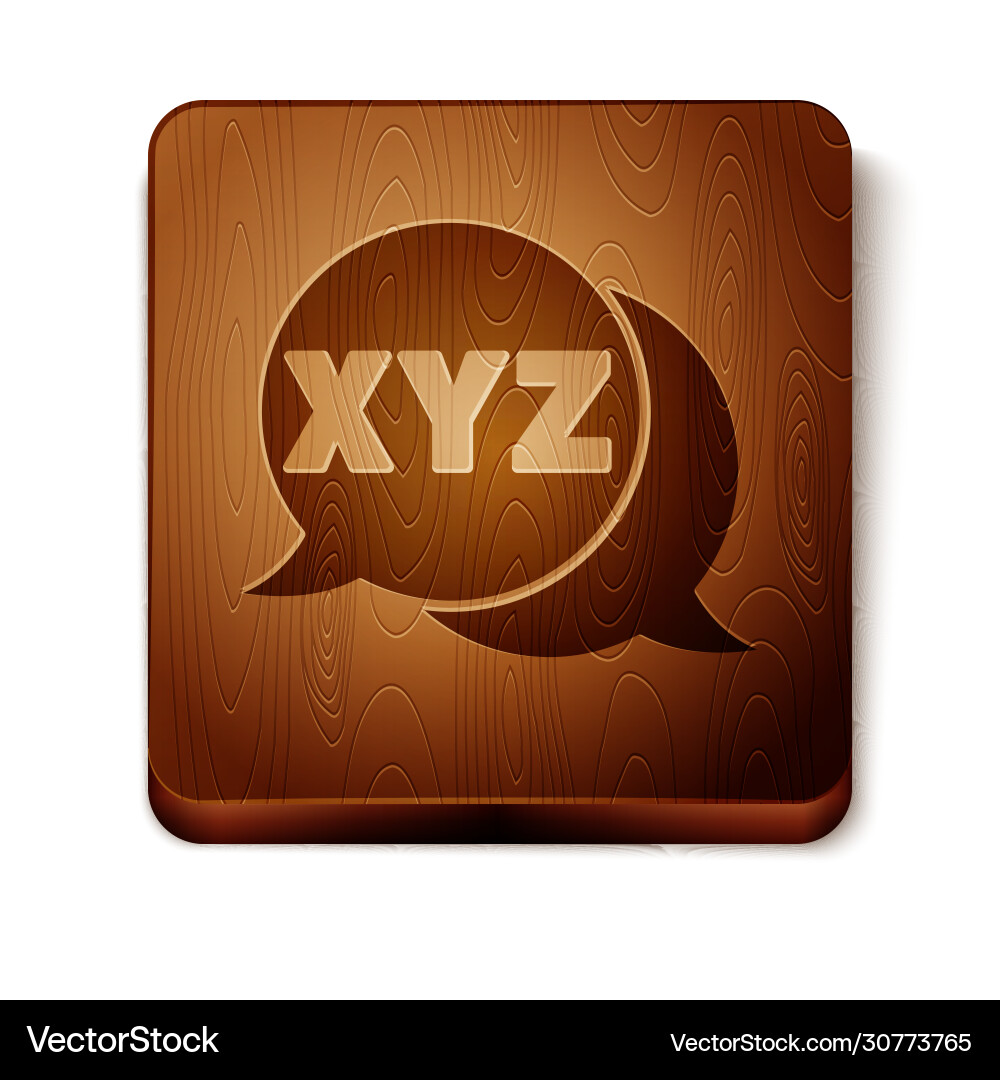 Brown xyz coordinate system icon isolated Brown xyz coordinate system icon isolated vector image