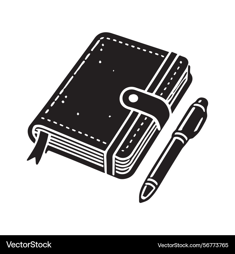 Notebook simple minimalist design Vector Image