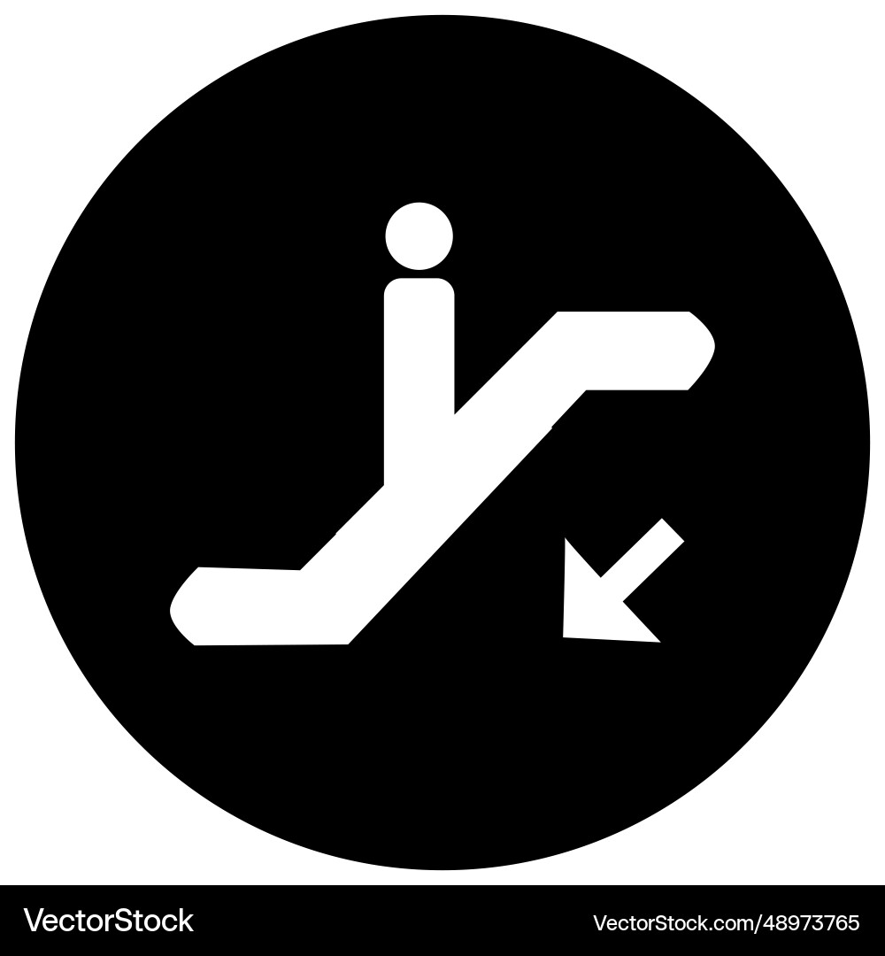 Scalator service circle icon Vector Image