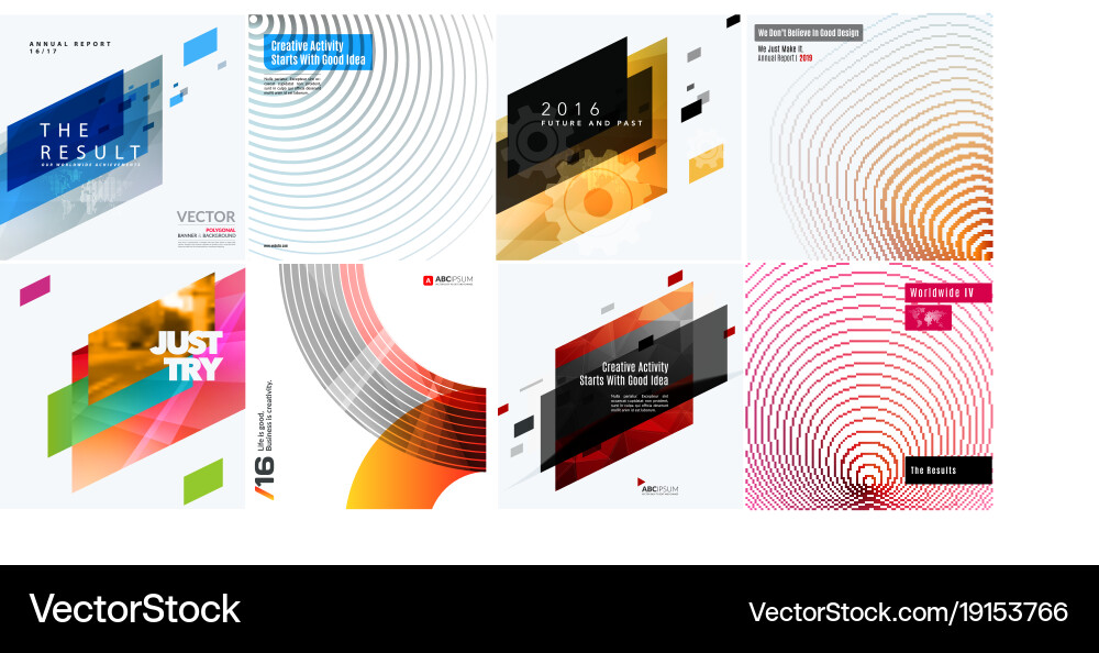 Abstract design elements for graphic layout Vector Image