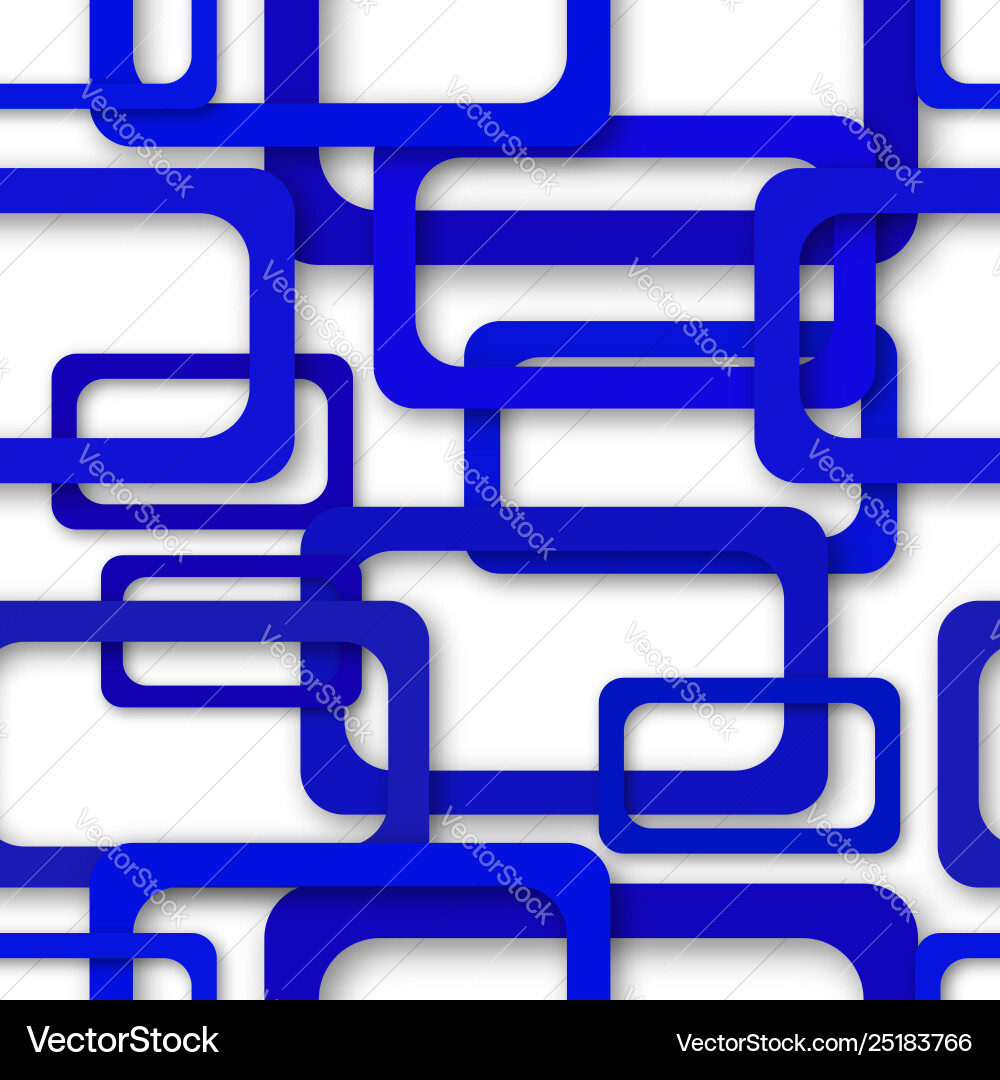 Abstract seamless pattern rectangle frames vector image