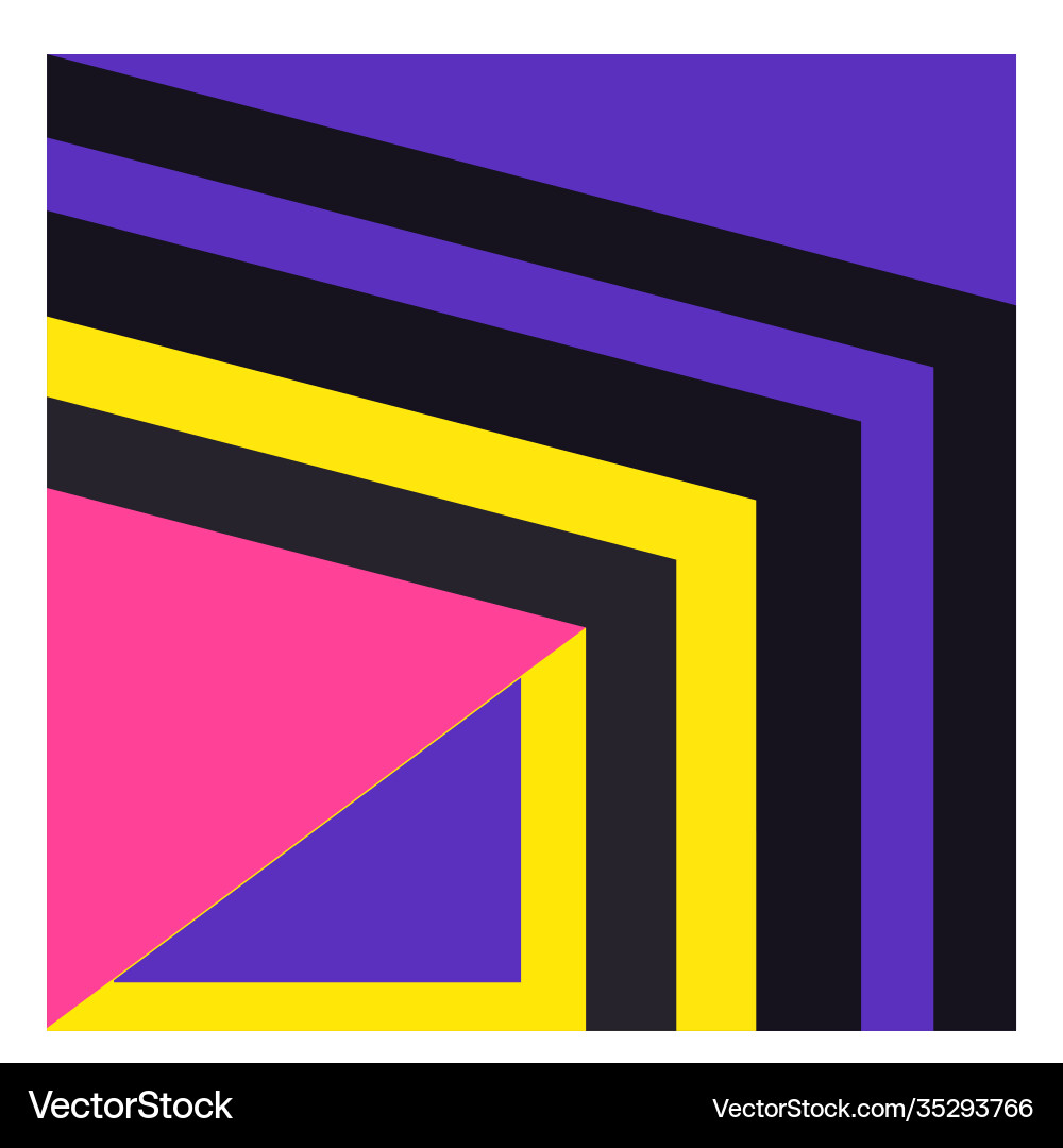 Colorful geometric and curve background pattern Vector Image