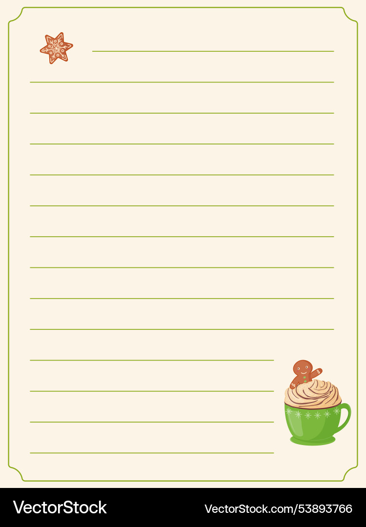 Cookbook template list for recipes note Cookbook template list for recipes note vector image