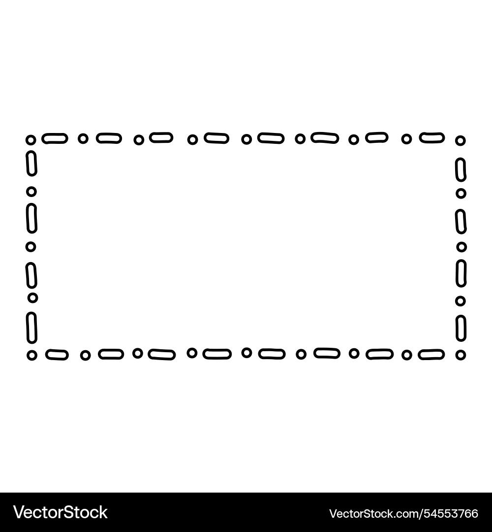 Frame dashed line Frame dashed line vector image