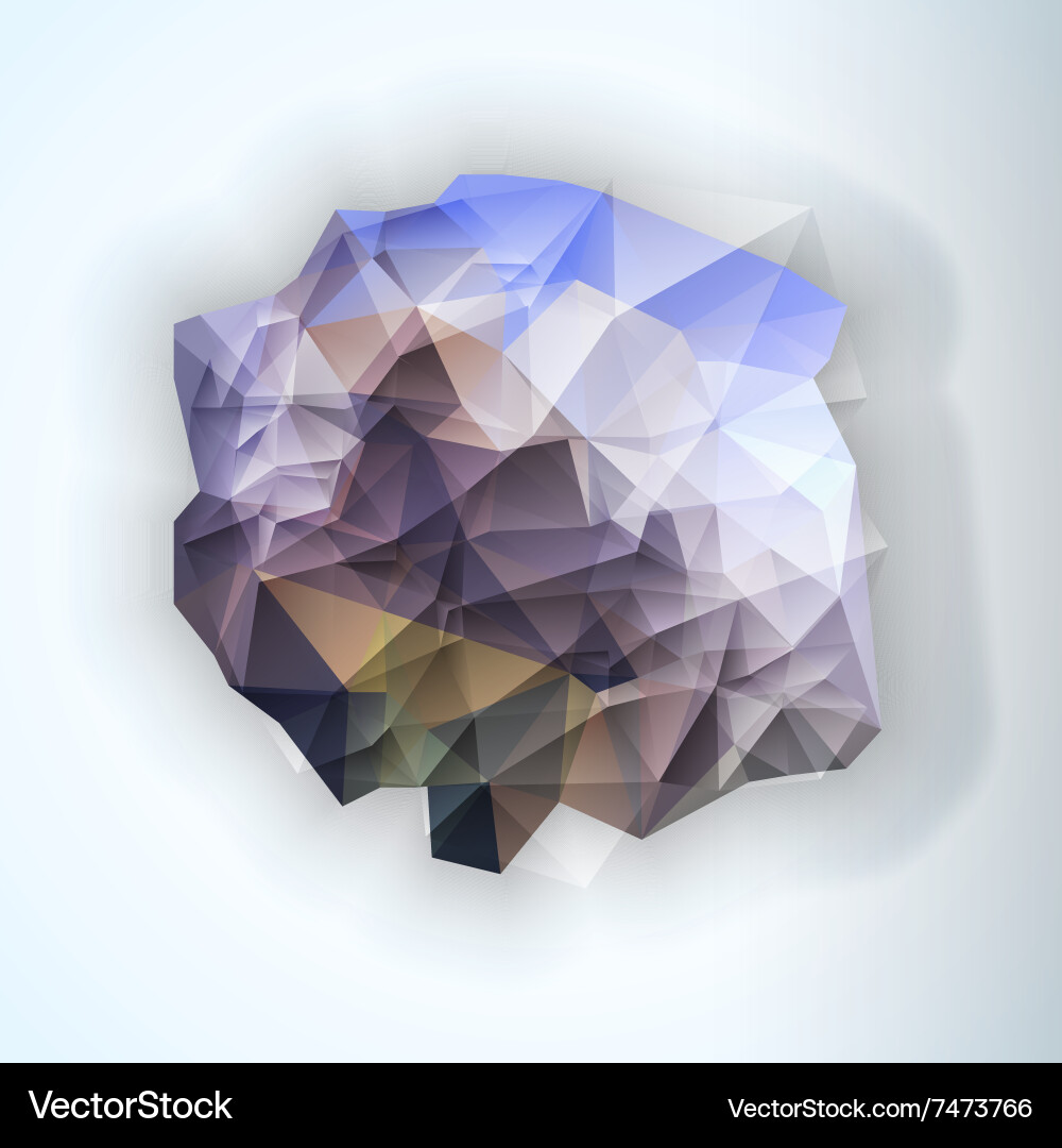 Geometric triangular abstract background vector image