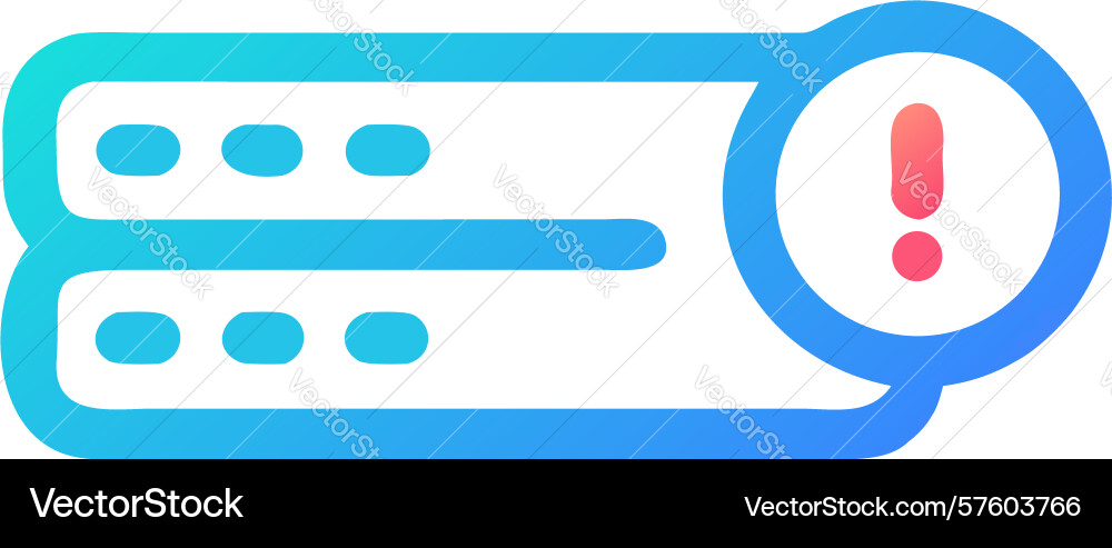 Server error icon design generative ai vector image