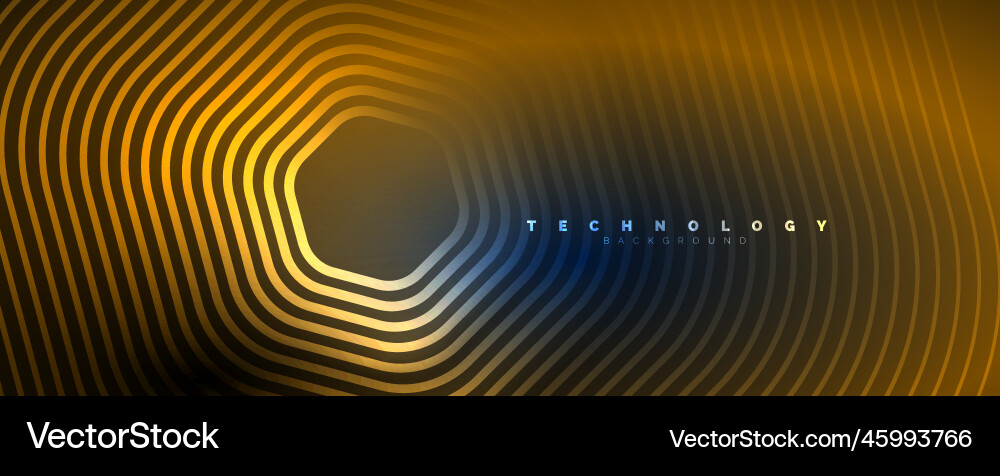 Techno shiny hexagons abstract background Techno shiny hexagons abstract background Vector Image