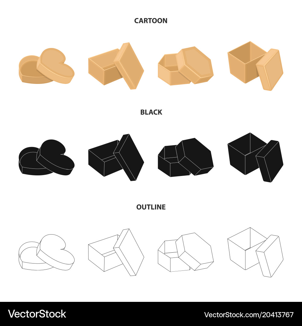Box container package and other web icon Vector Image