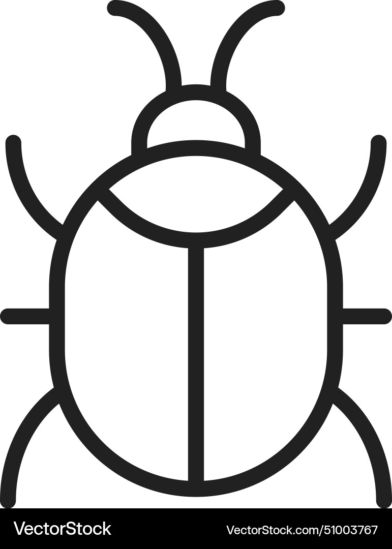 Bug problem icon image vector image