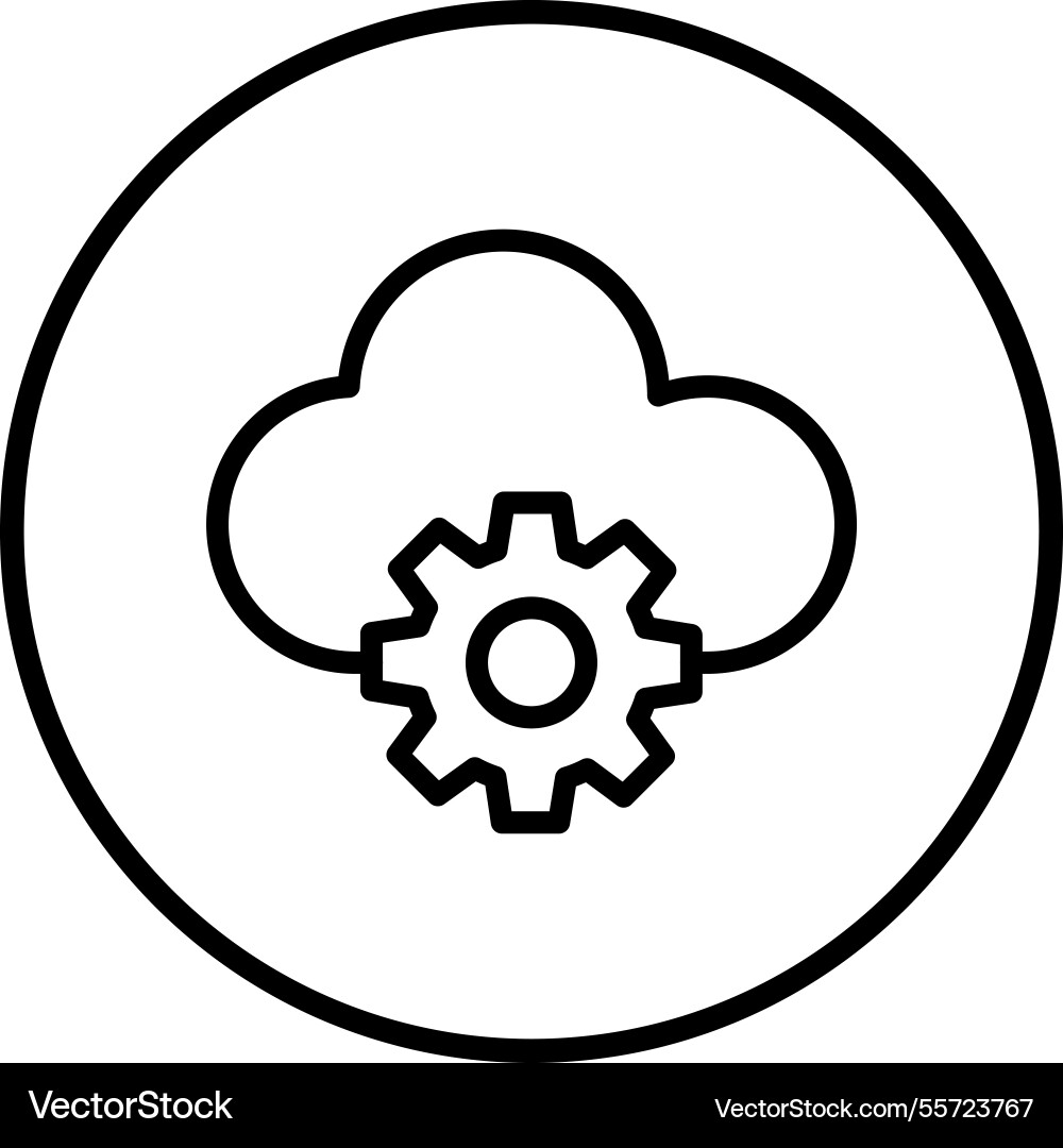 Cloud computing icon design vector image
