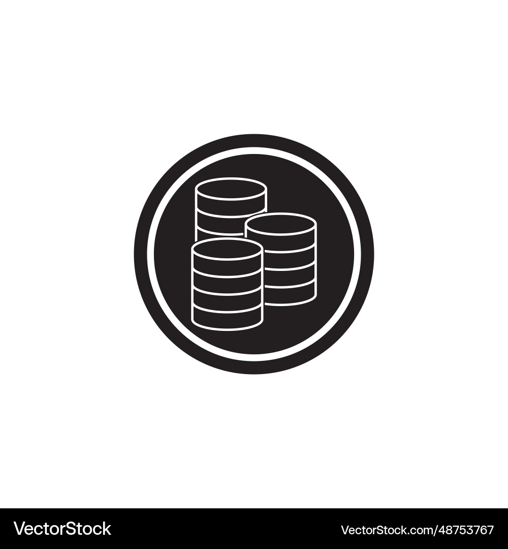 Database icon Database icon vector image