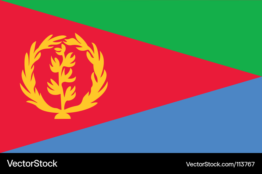 Eritrea National Flag Vector Image