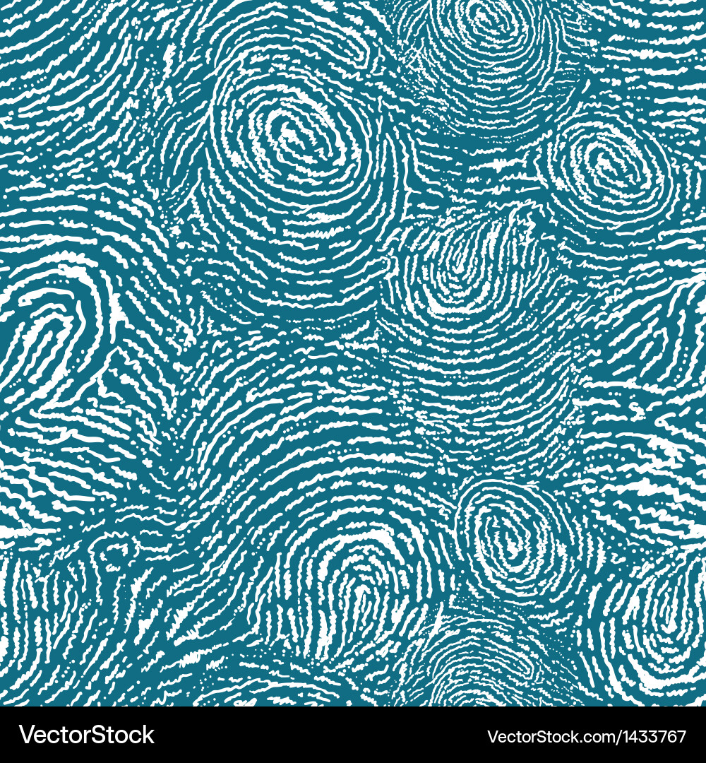 Fingerprint Texture Seamless Pattern vector image