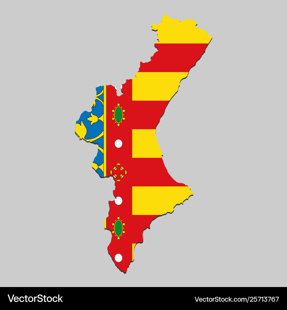 Map with flag Map with flag vector image