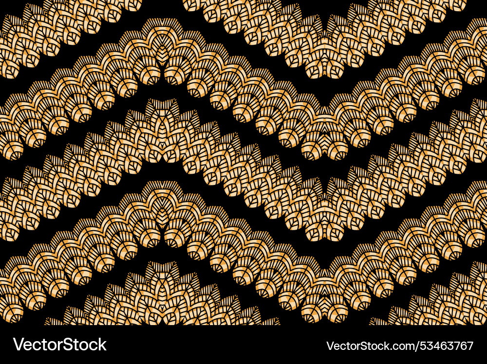 Seamless pattern zig-zag feathers Vector Image