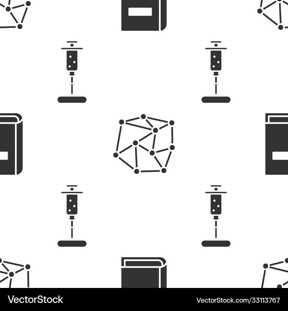 Set user manual neural network and syringe Set user manual neural network and syringe vector image