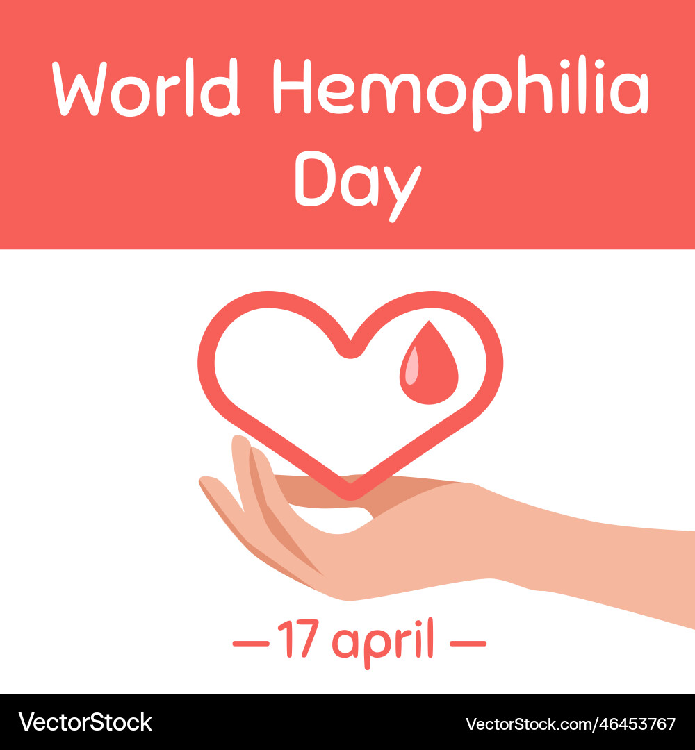 Welt-Hemophilie Tag Welt-Hemophilie Tag vektorbild