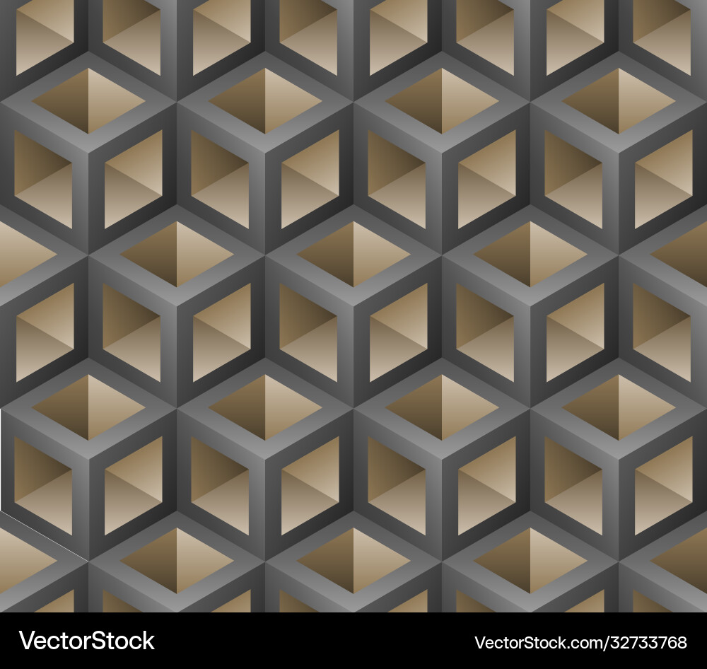 Abstract 3d seamless pattern Vector Image