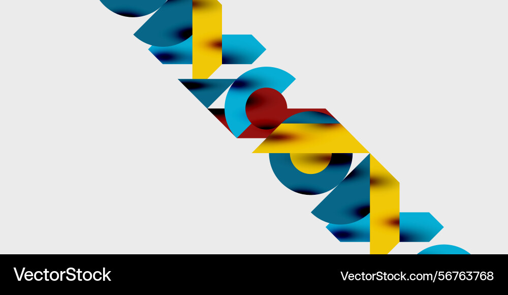 Abstract geometric shapes overlap creating Abstract geometric shapes overlap creating vector image