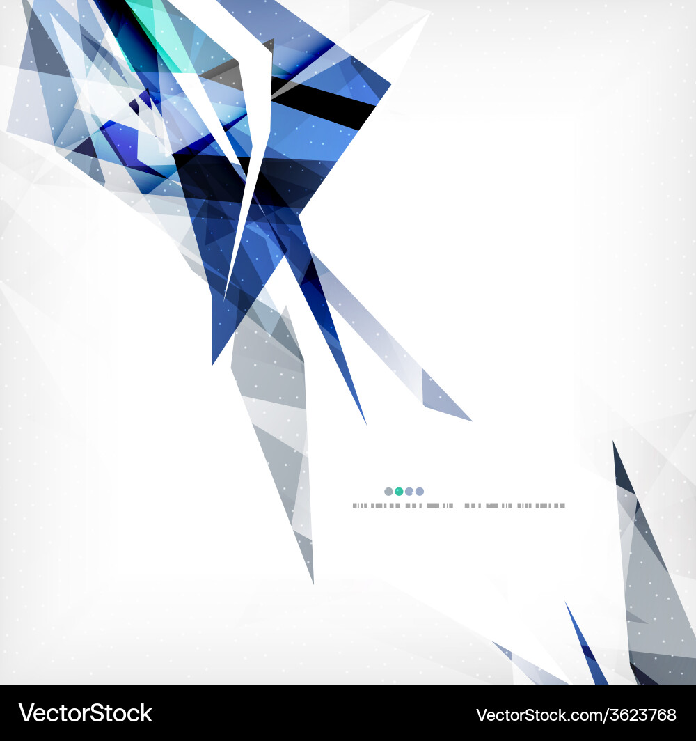 Angular geometric color shapes vector image