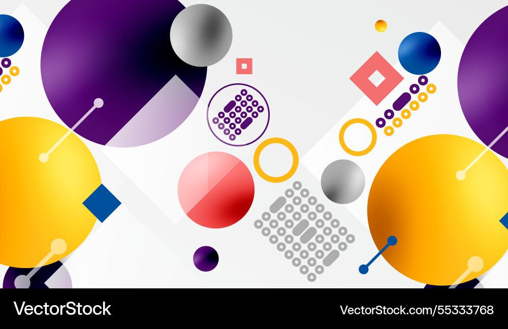Circles and elements geometric abstract background Circles and elements geometric abstract background vector image