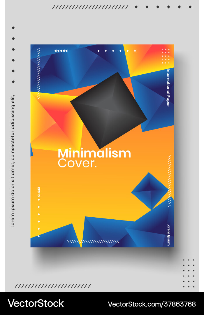 Cover design template set with abstract lines Cover design template set with abstract lines vector image