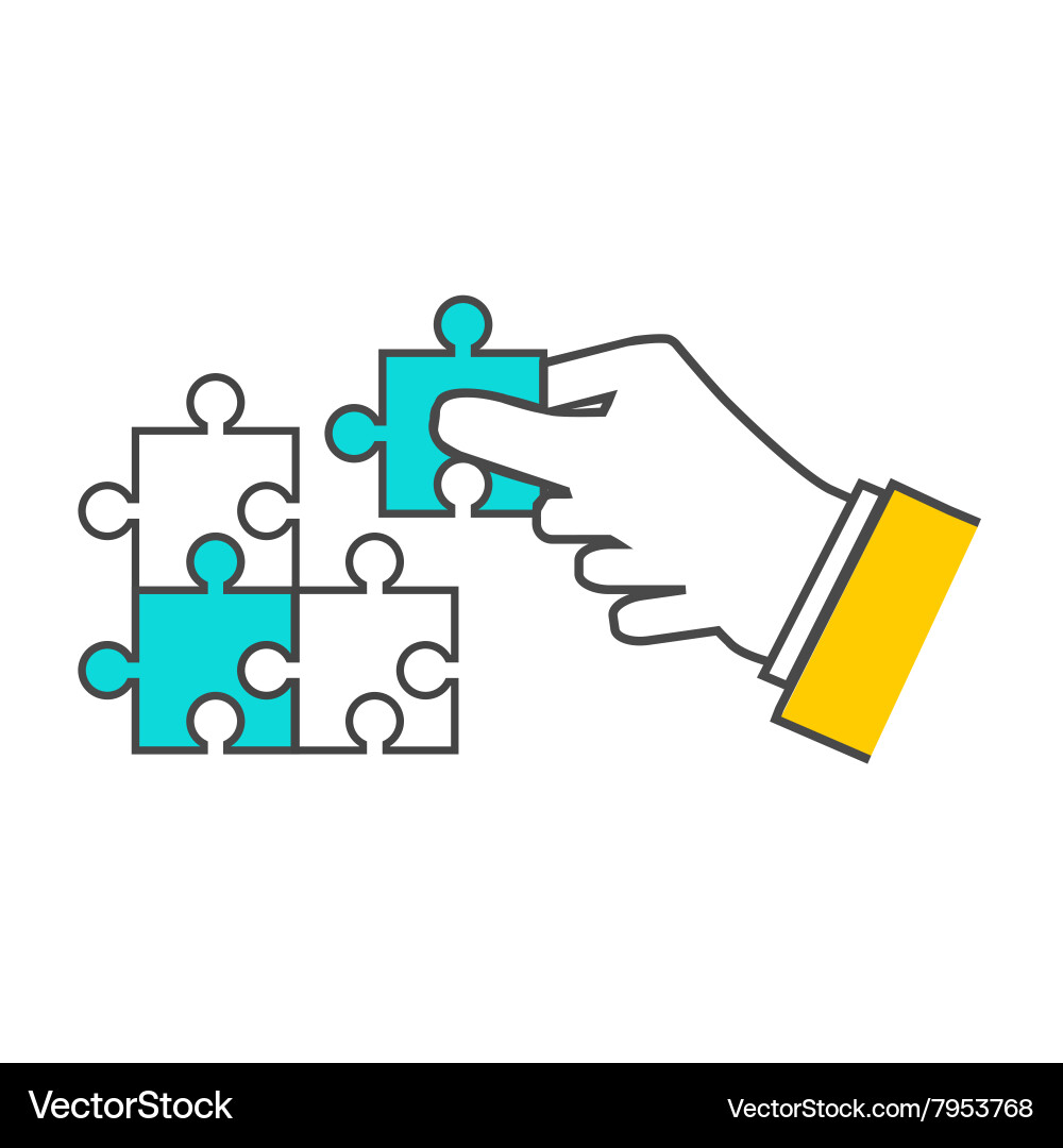 Creating or building own business concept vector image