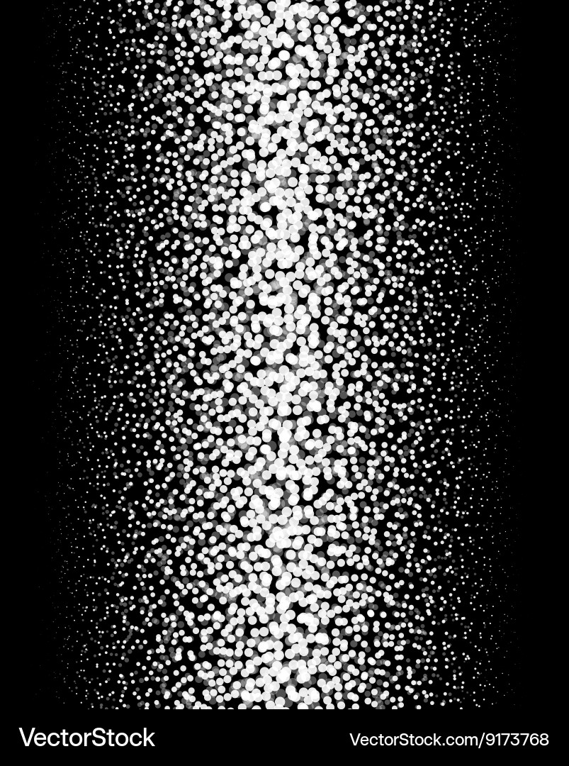 Gradient dotted background on black vertical Vector Image