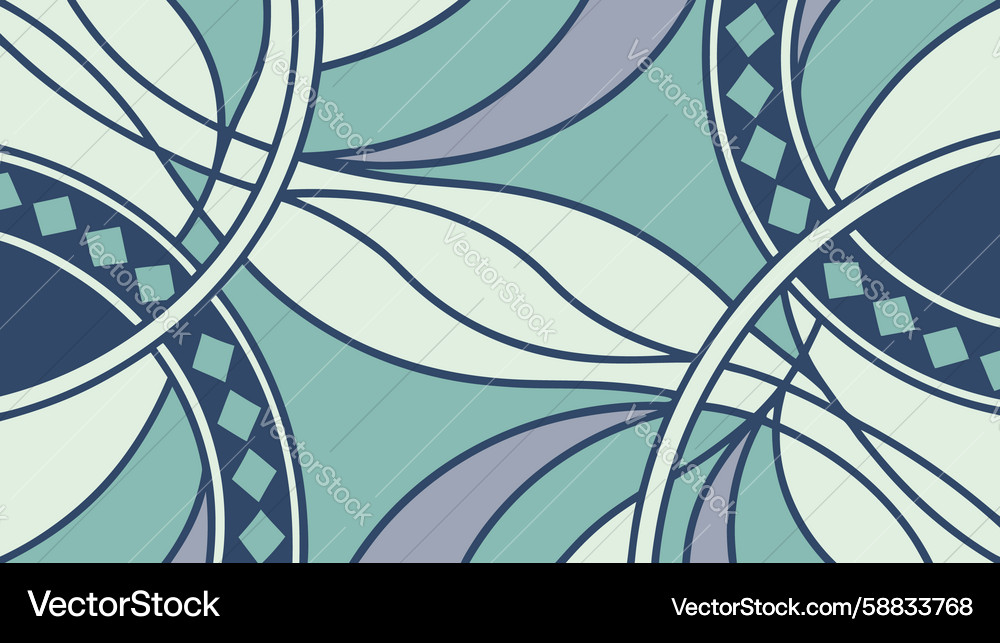 Intricate abstract pattern with interwoven Vector Image