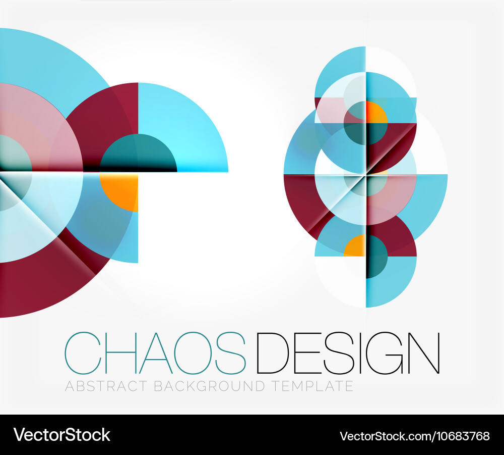 Modern Abstract Round Shape Background Vector Image