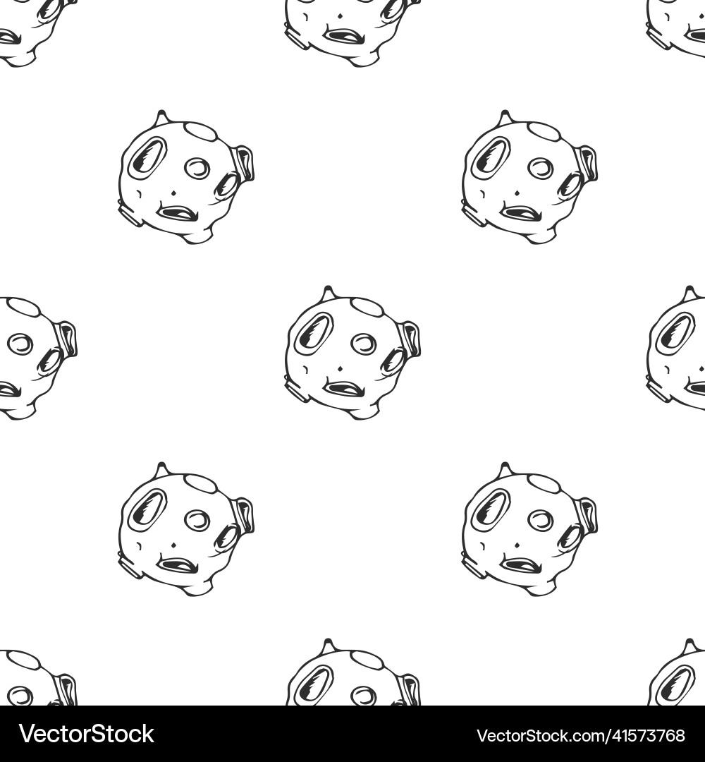 Space seamless pattern design with moon Space seamless pattern design with moon vector image