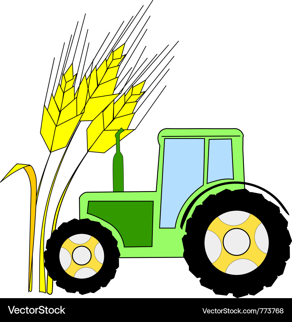 Wheat Field Symbol Vector Image