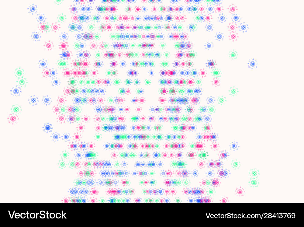 Abstract geometric pattern colorful artistic Vector Image