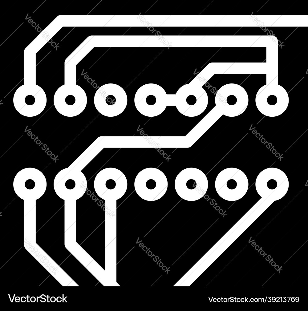 Circuit board icon Royalty Free Vector Image - VectorStock