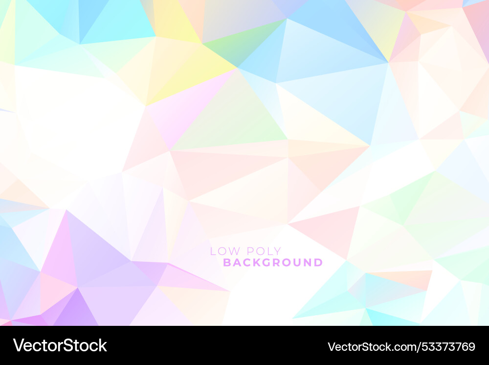 Geometric style low poly pattern background vector image