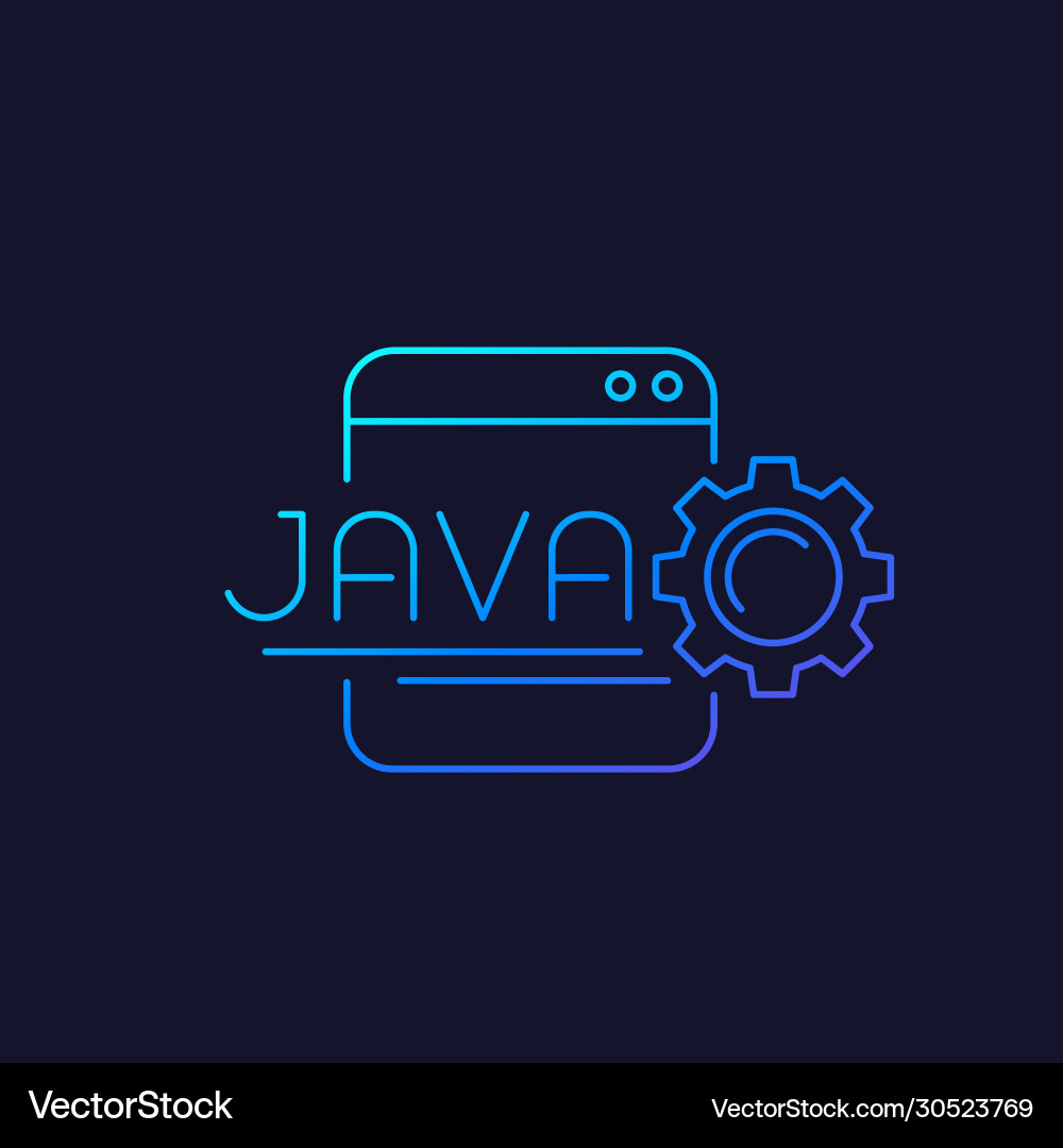 Java kodieren lineares Symbol Vektorbild
