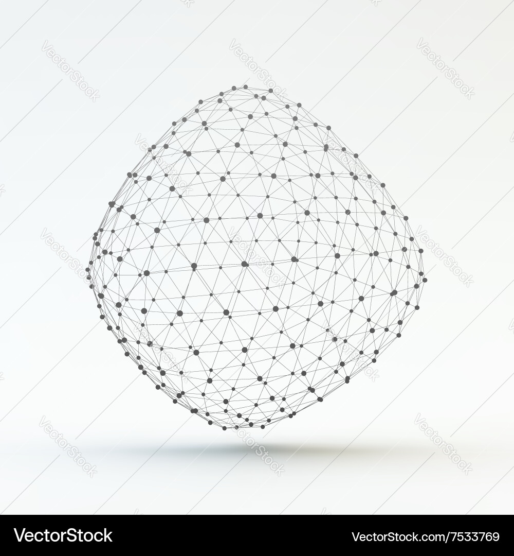 Lattice geometric polygonal element grid vector image
