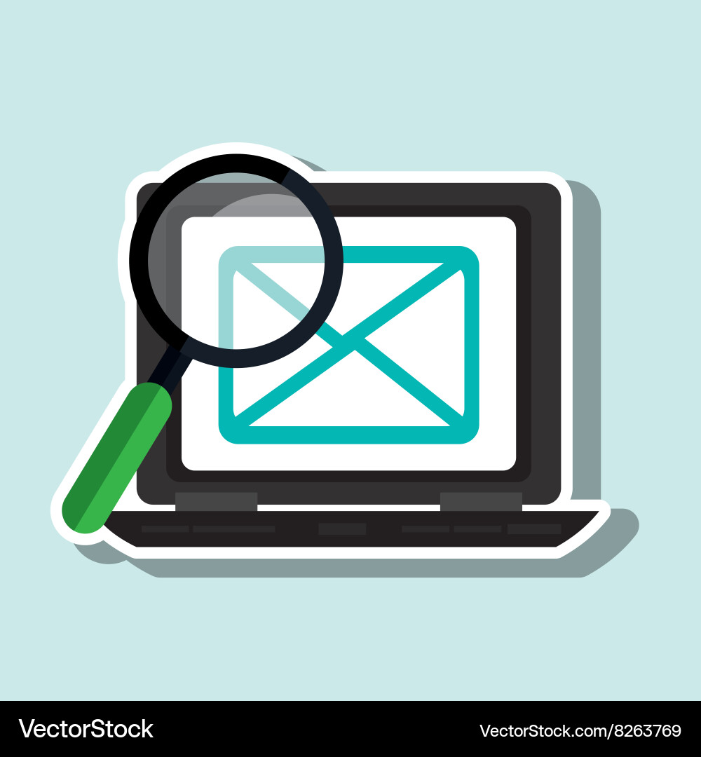 Portable computer design Vector Image