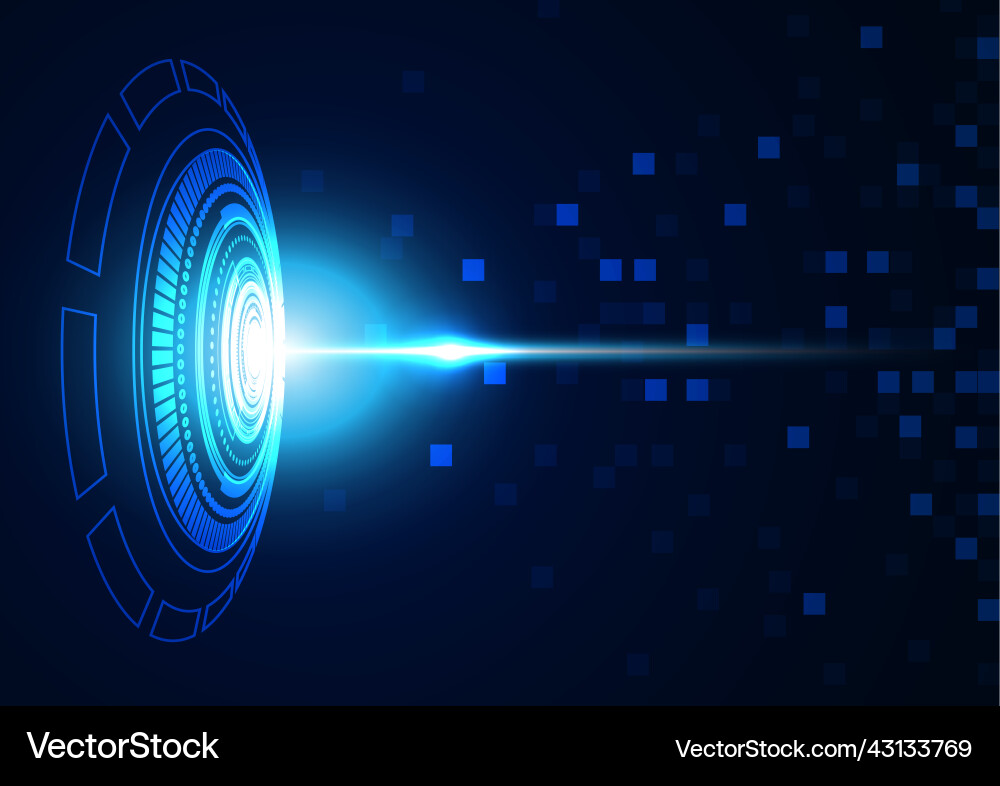Technology background with hi-tech digital data Technology background with hi-tech digital data vector image