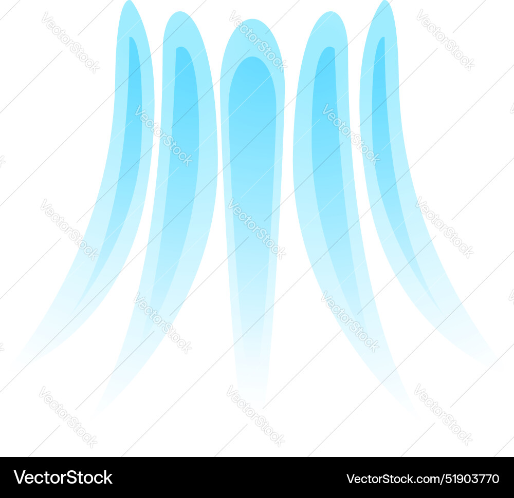 Abstract blue shapes creating a wave pattern Abstract blue shapes creating a wave pattern vector image