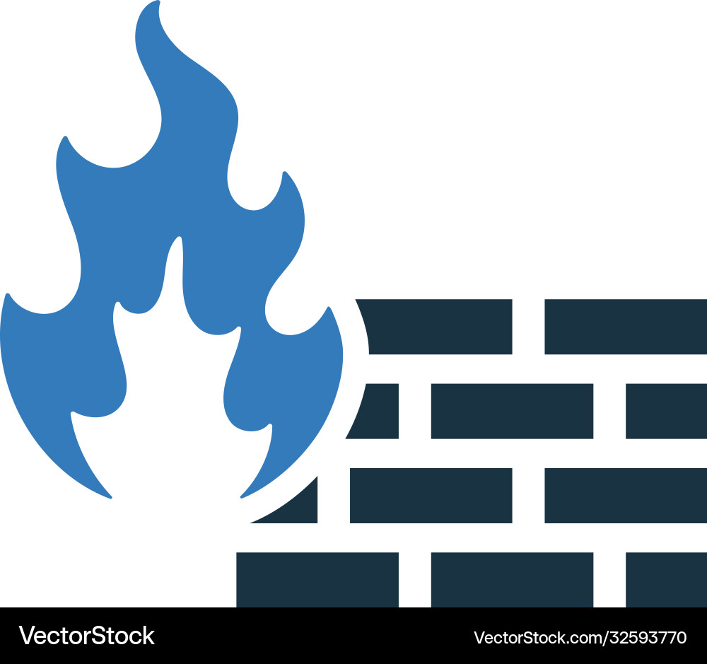 Firewall icon design graphics vector image