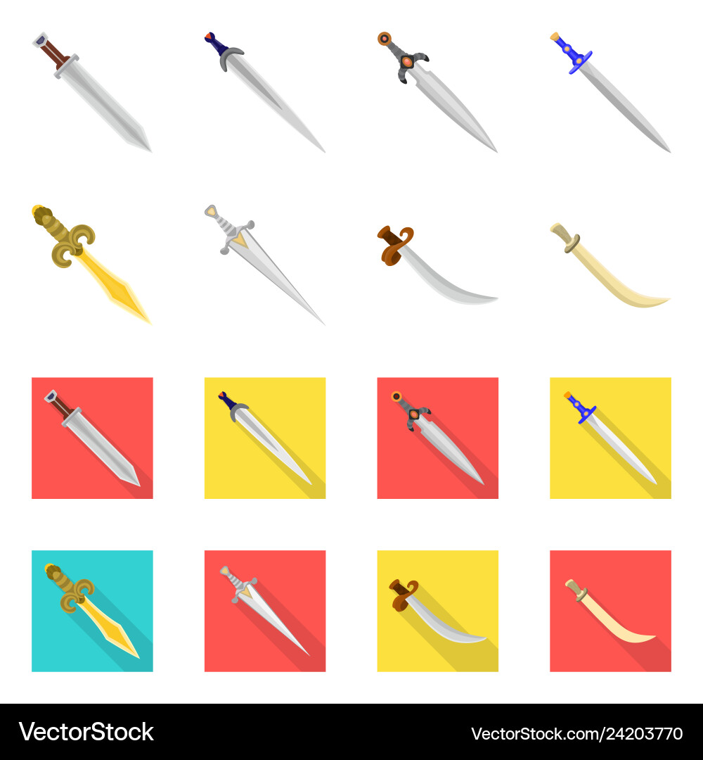 Isolated object of game and armor icon set Isolated object of game and armor icon set vector image