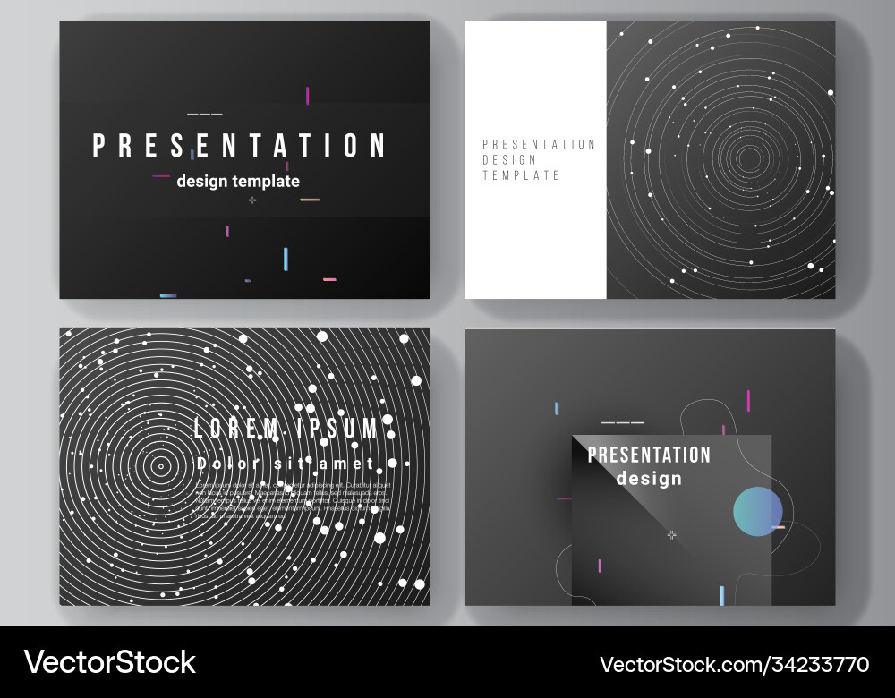 Layout presentation slides design Layout presentation slides design vector image