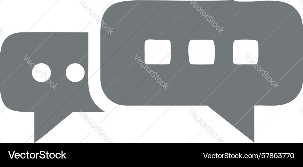 Multiple chat bubbles for conversation stream Vector Image