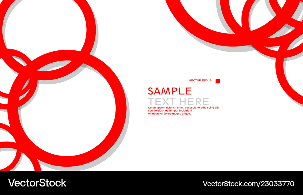 Simple circles background with color red Simple circles background with color red Vector Image