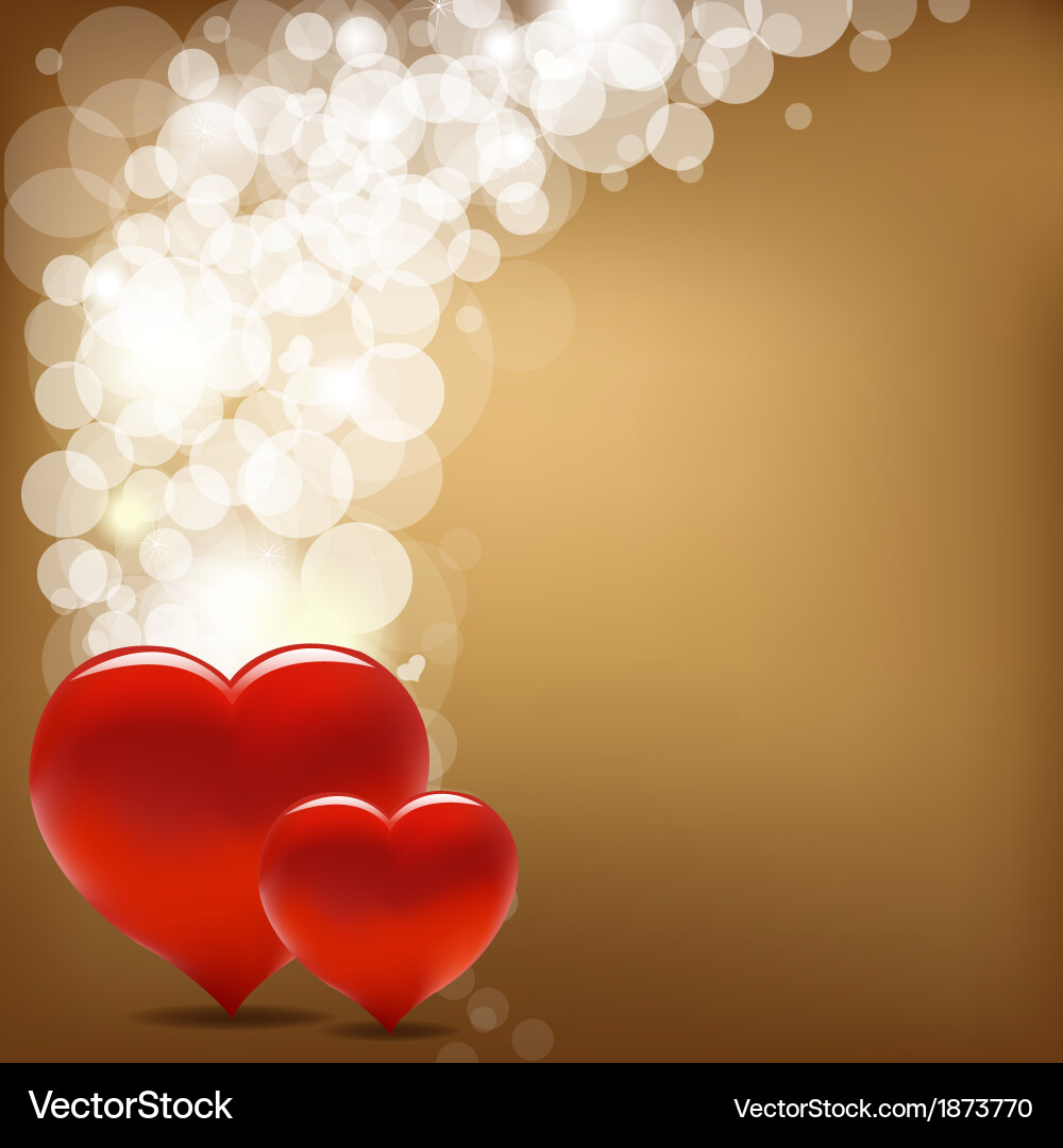 Vintage valentine background with heart – Royalty-Free Vector | VectorStock, image size:1000x1080